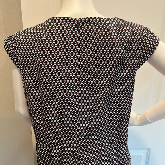 J.Crew Cap Sleeve Matelassé Dress SZ 16 - Picture 3 of 9